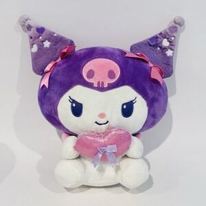 Sanrio Kuromi 12" Plush 2025 Valentine Heart‎ Holding Jazwares Cute Kawaii
